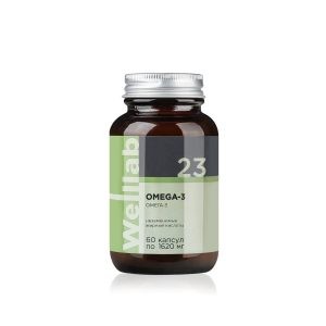 БАД с омега-3 в высокой концентрации Welllab OMEGA-3, 60 капсул 4